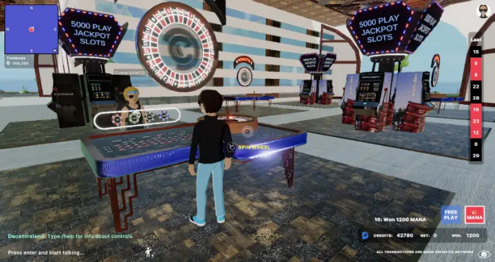Explore your first virtual reality game casino, built on the blockchain